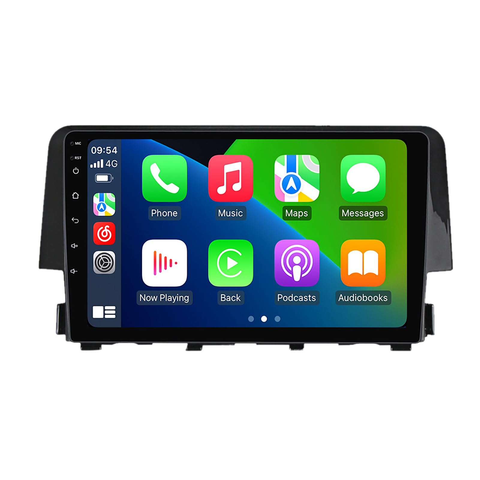 Pantalla GPS de coche de 9" Android 14 y reproductor estéreo para Honda Civic 2015-2020