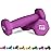 Balelinko Home Gym Equipment Workouts Strength Training Weight Loss Pilates Weights Yoga Sets Free Weights for Women, Men, Seniors and Youth, 1LB Purple, Pair