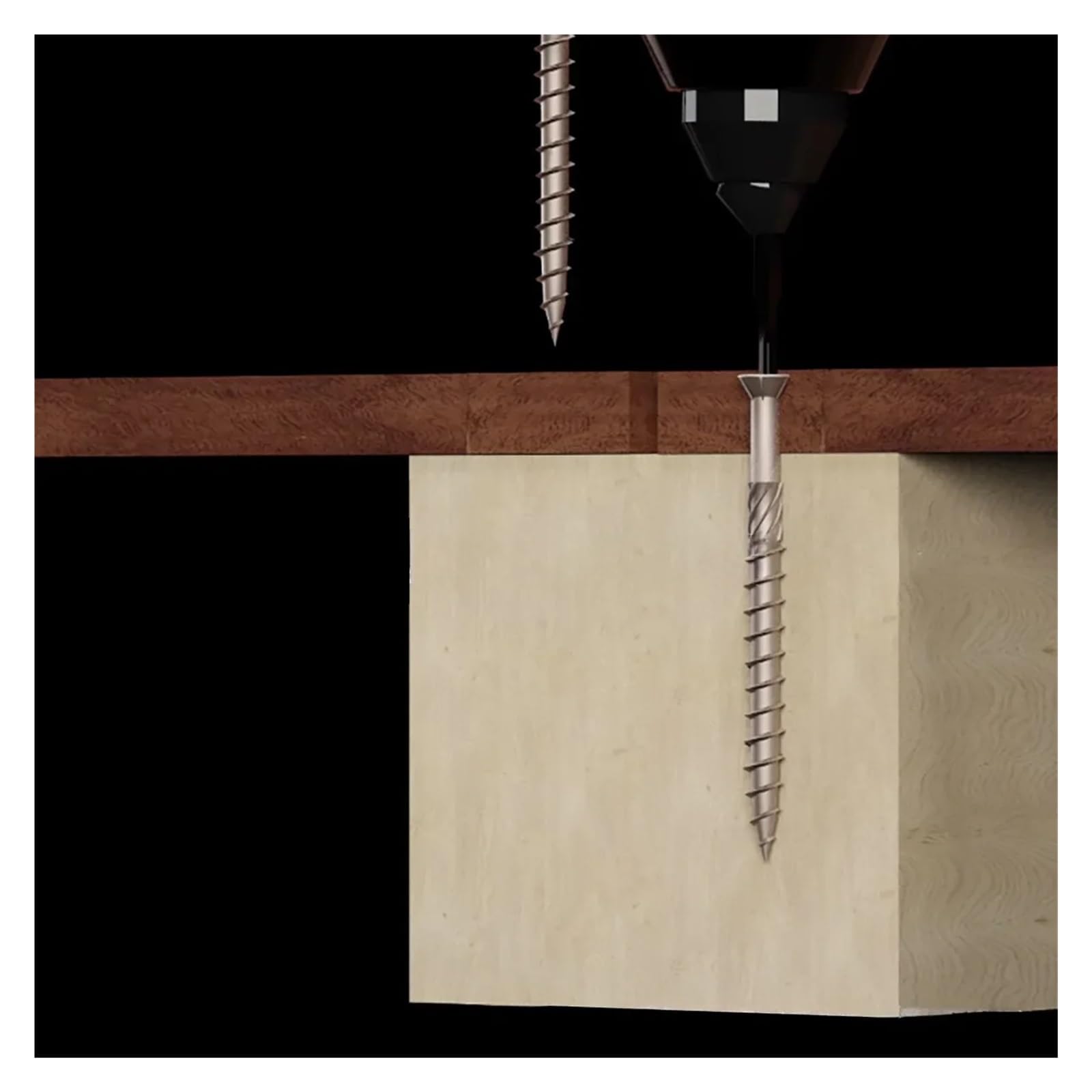 Tornillos de cubierta de acero inoxidable | 5 mm x 40-80 mm for carpintería en terrazas: sujetadores for exteriores(100pcs,5mm-60mm)