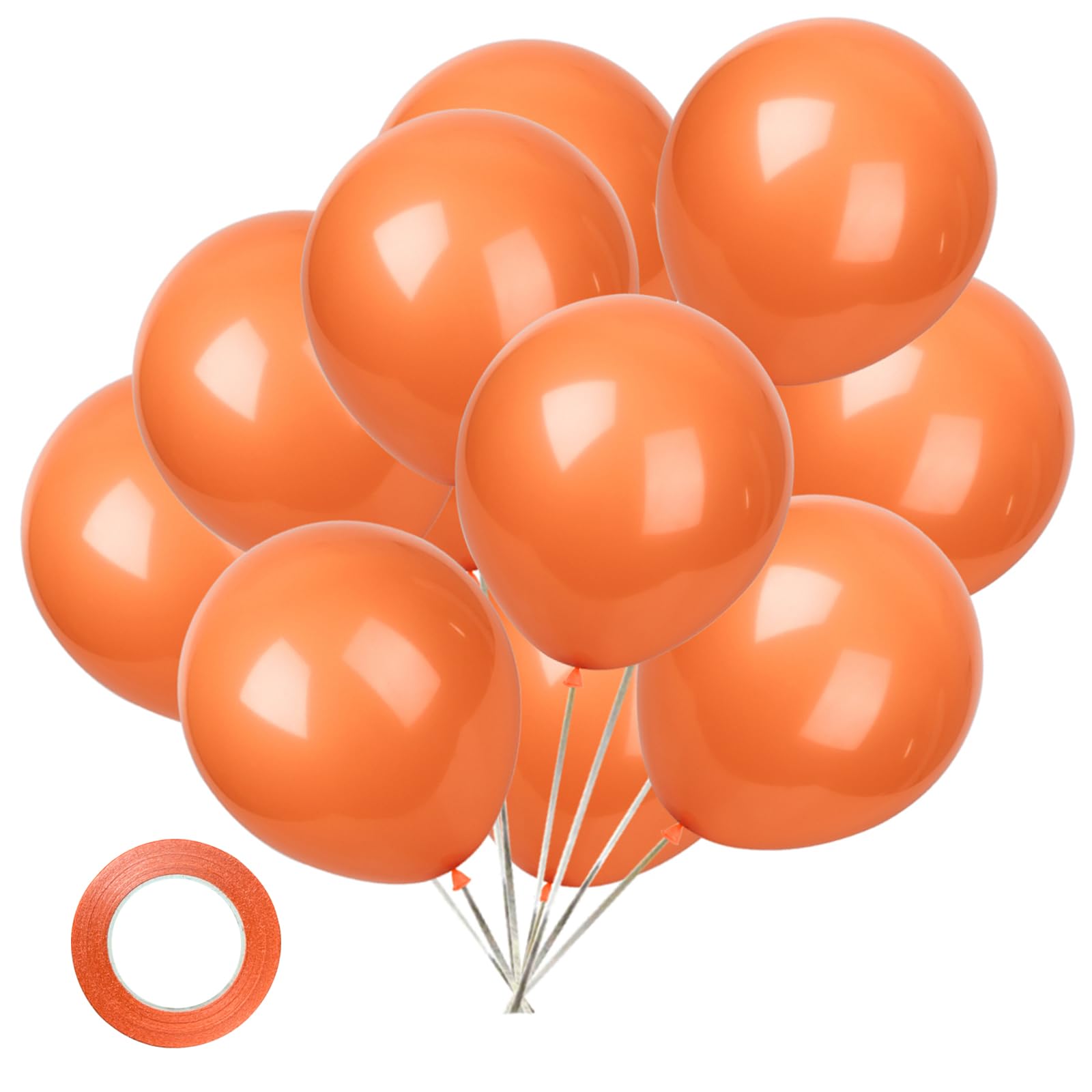 KADBANER Orange Balloons,60 pcs 12 Inch Latex Balloons,for Wedding Birthday Party Baby Shower Christmas Party Decorations