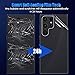 Junjiacolor For Samsung Galaxy S25 Ultra Back Screen Protector Ultra Thin Glossy Protective Film-2 Packs/High Transparency