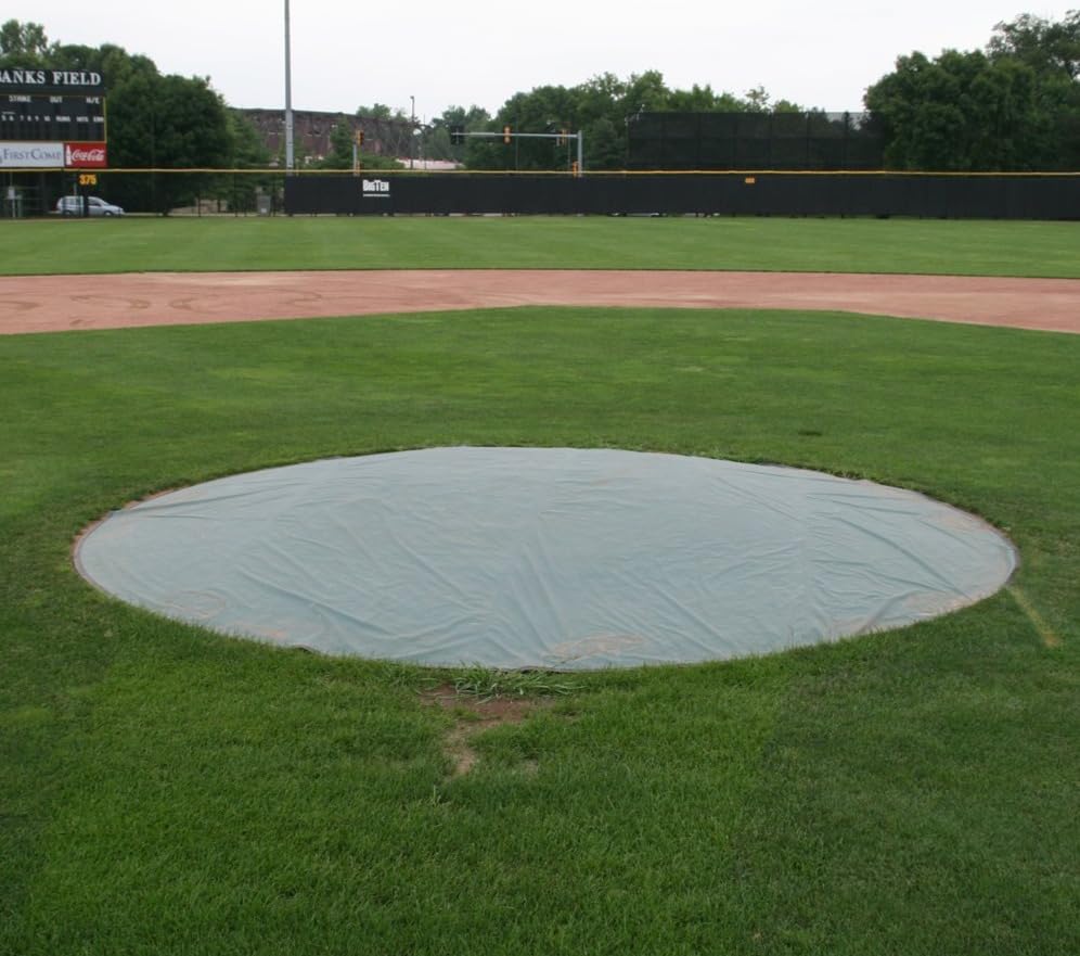 Generic Douglas Weighted Baseball Mound Cover, Dark Green (18' Diameter Pitcher's Mound Cover)