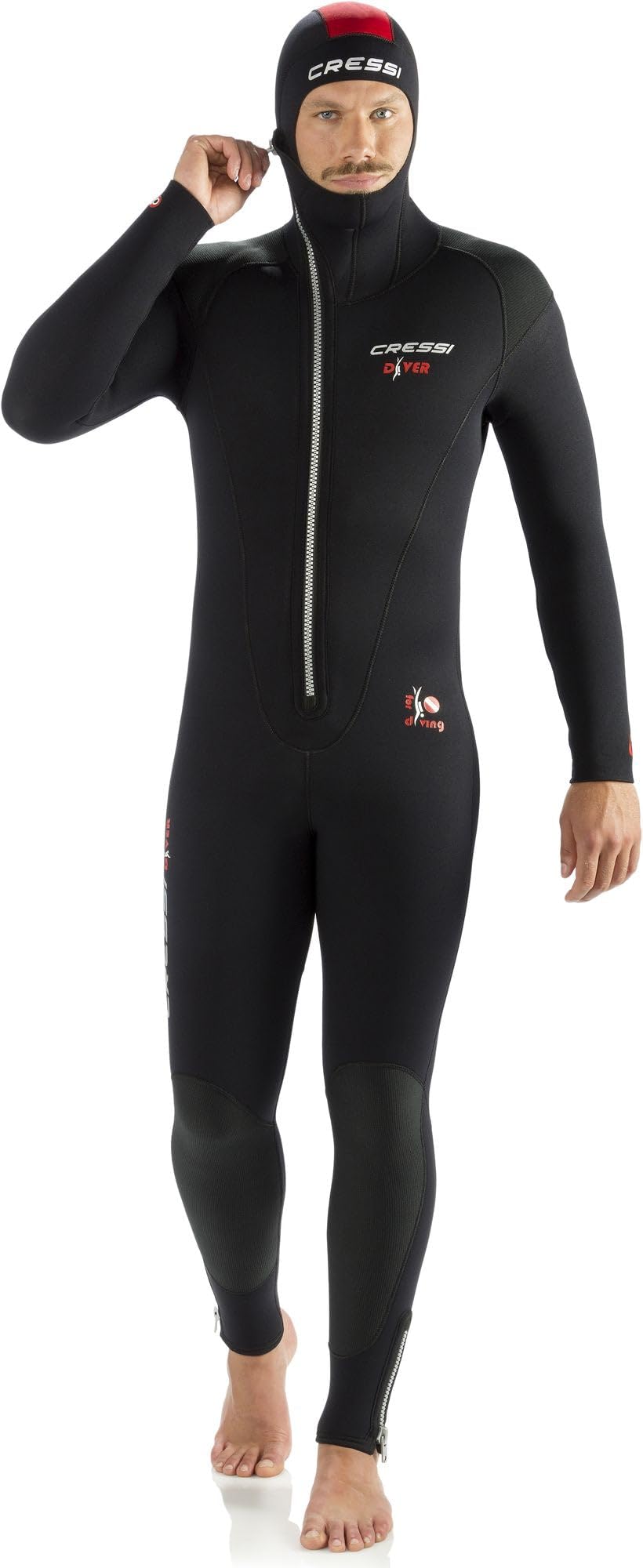 Cressi Diver Man Monopiece Wetsuit - Men's All-in-One One-piece Wetsuit - Available in 5/7 mm