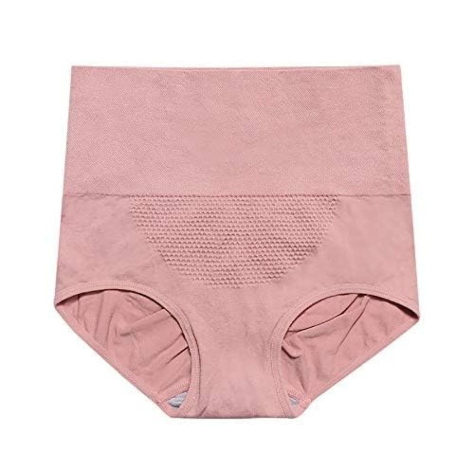 Rayon Tummy Control Panties (Pack of 1) (High Waist Seamless Panty_Pink_Free Size)-image-25
