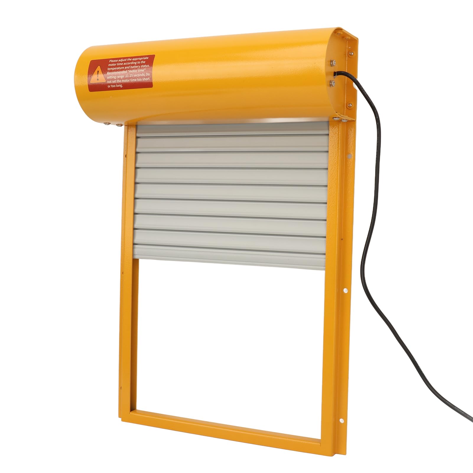 Puerta automática de gallinero, sensor de luz, temporizador, abridor automático de puerta de gallinero, puerta de gallinero con mando a distancia para pollos, patos, gansos (amarillo)