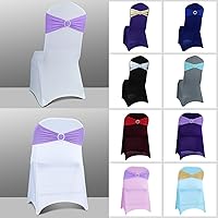 Vista 4 de Babenest Bandas de elastano para silla, 50 unidades, bandas elásticas de alta calidad con hebilla deslizante, lazos elásticos universales