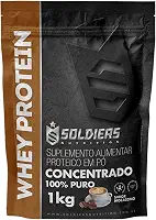 Whey Protein Concentrado 1Kg - Mocaccino - 100% Puro Importado - Soldiers Nutrition
