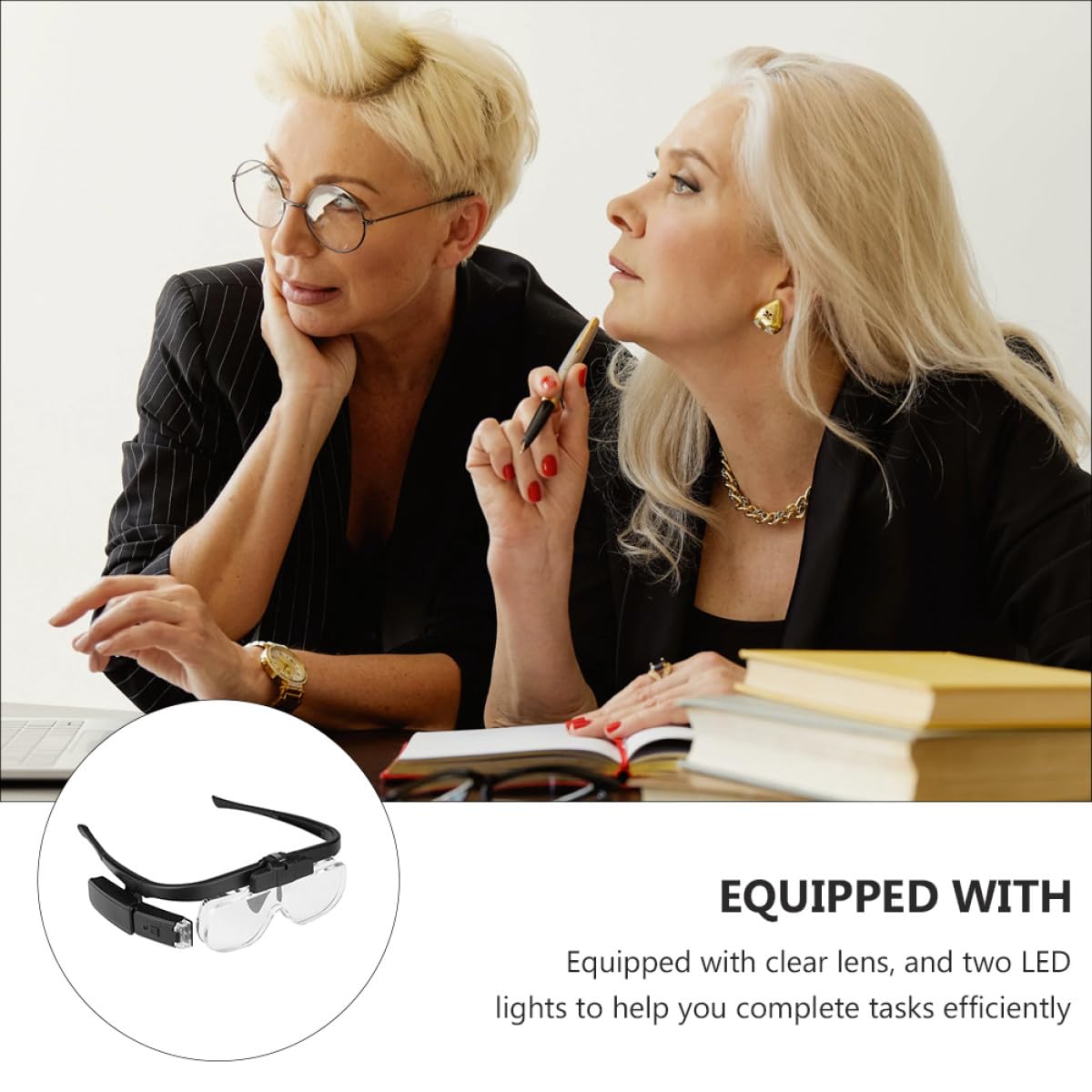 Lupa LED Multifuncional para Lectura y Reparación, 6 Aumentos