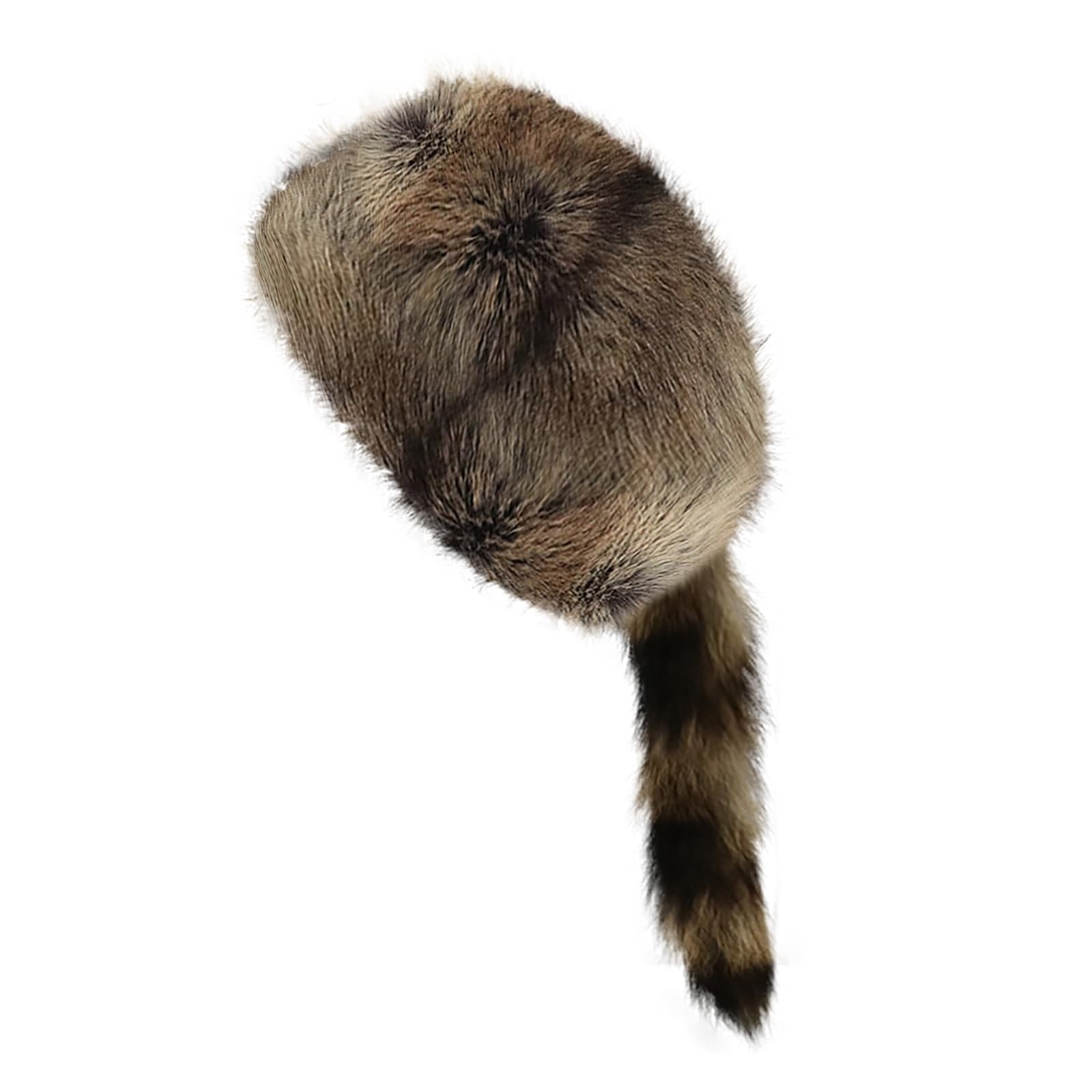 TINAYAUE Sombrero de cosaco ruso de piel sintética para mujer, con cola peluda, de felpa, para caza, invierno, para clima frío, cálido, elegante, para mujer, gorra plana para viajes, esquí, nieve
