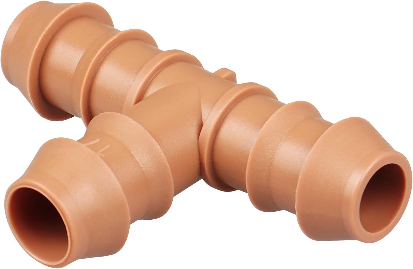 Drip Irrigation Barbed Tee：30 Pack Drip Irrigation Tee Parts Fits for 1/2 Inch Drip Irrigation Tubing 17mm 0.600" ID for Patio Lawn Garden