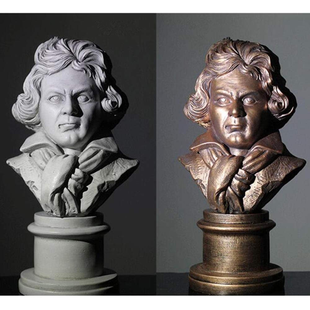 ベートーヴェン bust 陶器像 約20cm 音楽室にあったベートーヴェン像