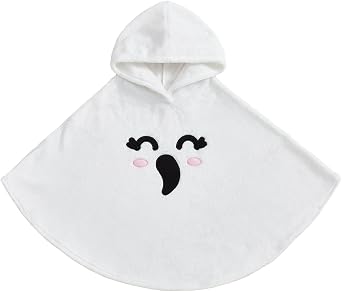 Toddler Baby Girl Boy Halloween Costumes Ghost Face Cloak Fancy Party Cape Poncho Hooded Funny Cosplay Outfits