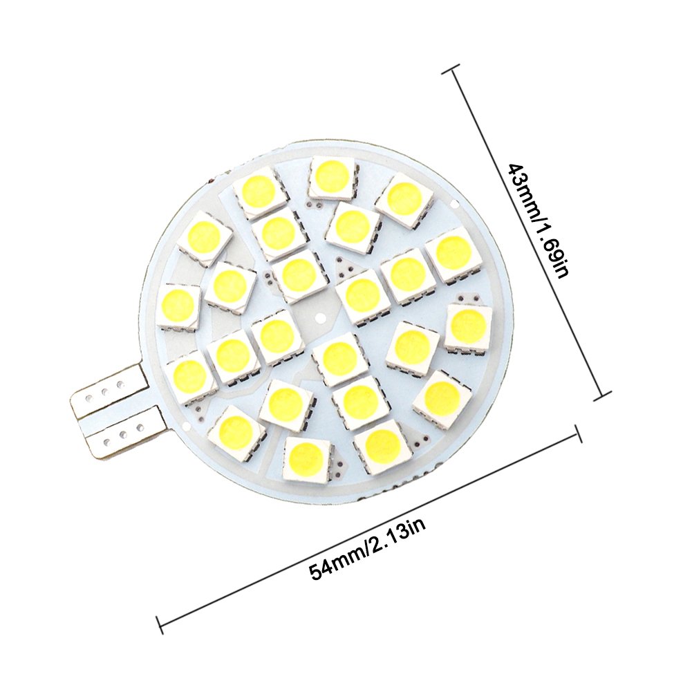 Grv T10 921 194 lampadina LED 24 – 5050 SMD super luminoso lampada 12 V AC/DC 12 V -24 V per camper barca Iandscaping soffitto a cupola luci interne (° generazione)
