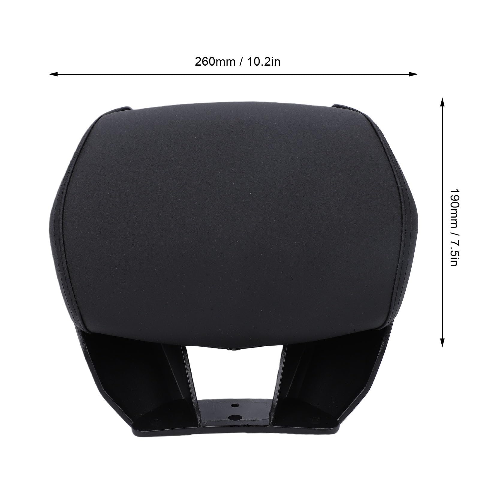 Aramox Cojín del Respaldo del Pasajero de la Motocicleta Cojín del Asiento Trasero con Soporte Lumbar para ADV160 ADV350 ZONTES 368G 2021-2025 Aleación de Aluminio Impermeable a Prueba