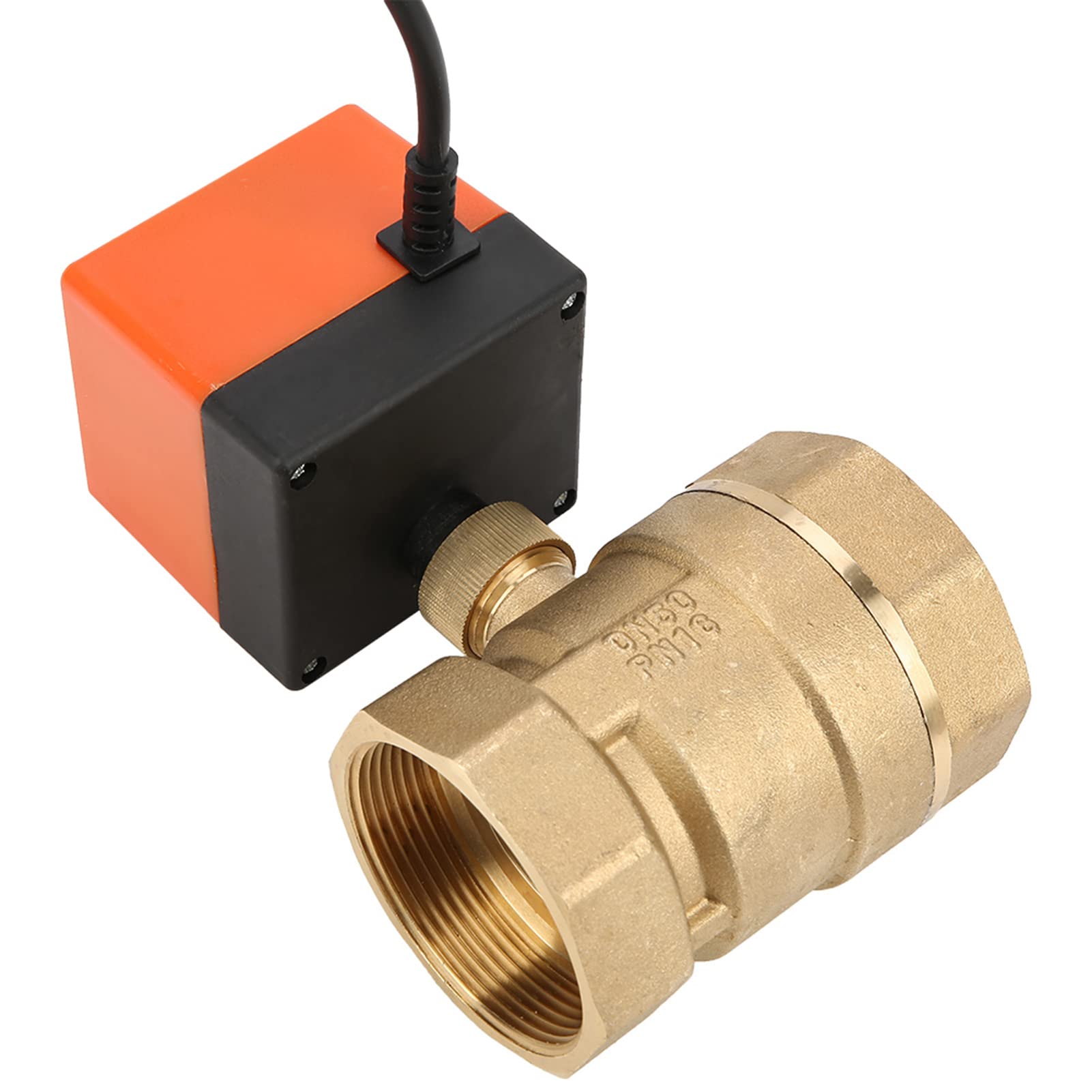Válvula de Bola Eléctrica AC 220V DN50, rosca G2 Válvula de Bola Motorizada de Latón de Control de 2 Vías y 3 Puntos de 2 Hilos Para Agua, Aire y Aceite