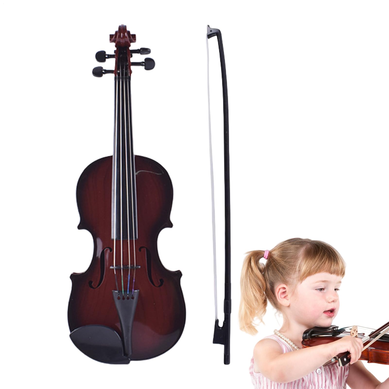 Jouet Violon Pour Enfants, Instrument De Violon Musical Multifonctionnel Éducatif Cordes Réglables Portable Pour Apprendre La Musique