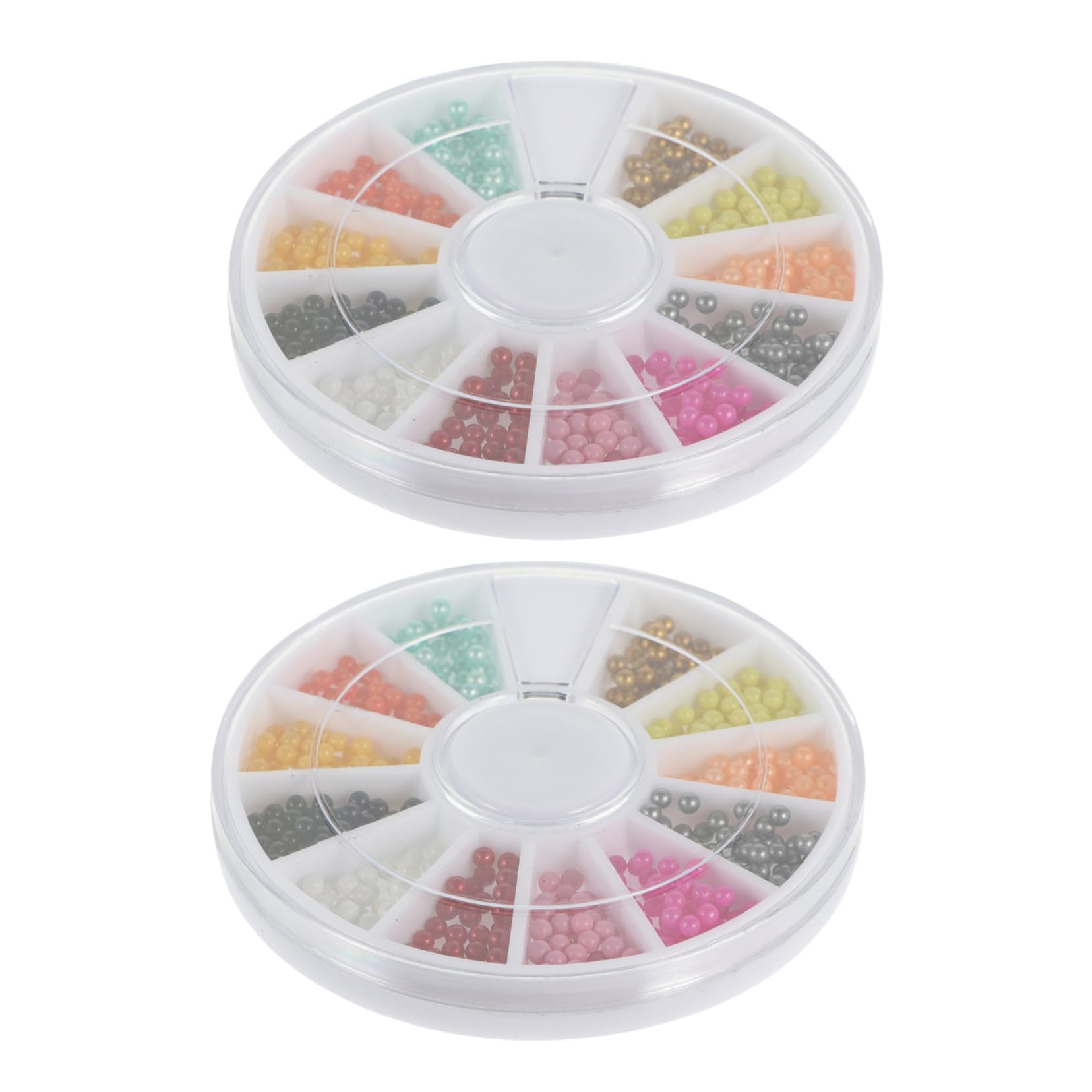 PartyKindom Nail Beads Caviar Beads Set 12 Colors DIY Sequin Glitter for Manicure for Events Parties and DIY Crafting