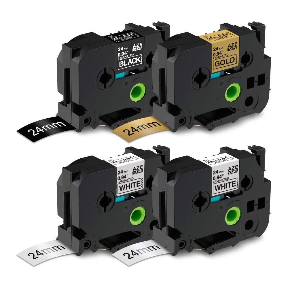 Buyalot TZe Label Tapes Compatible for Brother P-Touch Label Makers 24mm (1 Inch)