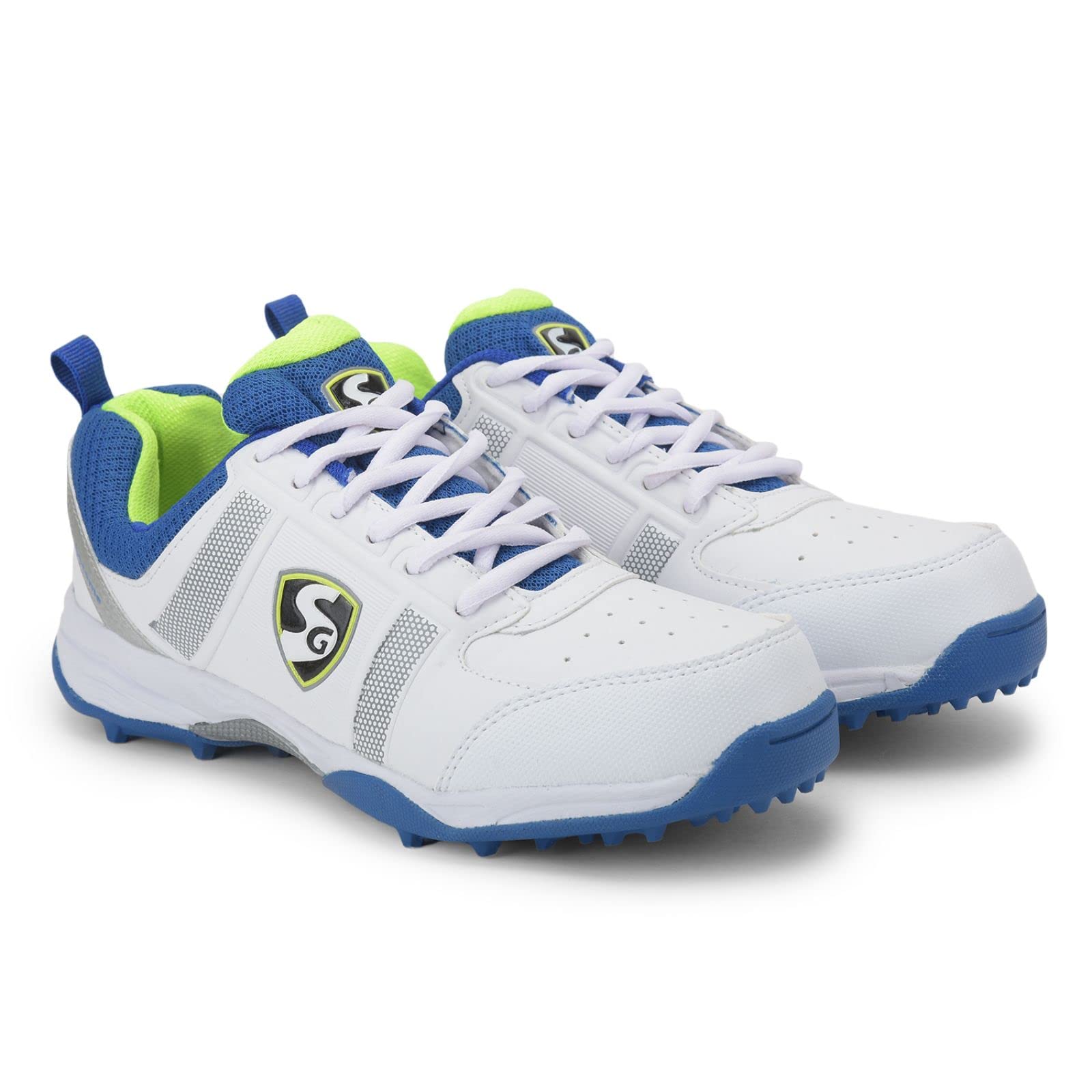 SG Mens Club 4.0 White/Royal Blue/Lime Cricket Shoe - 10 UK (SG01CR161684) (B09TRZC6P6) Amazon Price History, Amazon Price Tracker