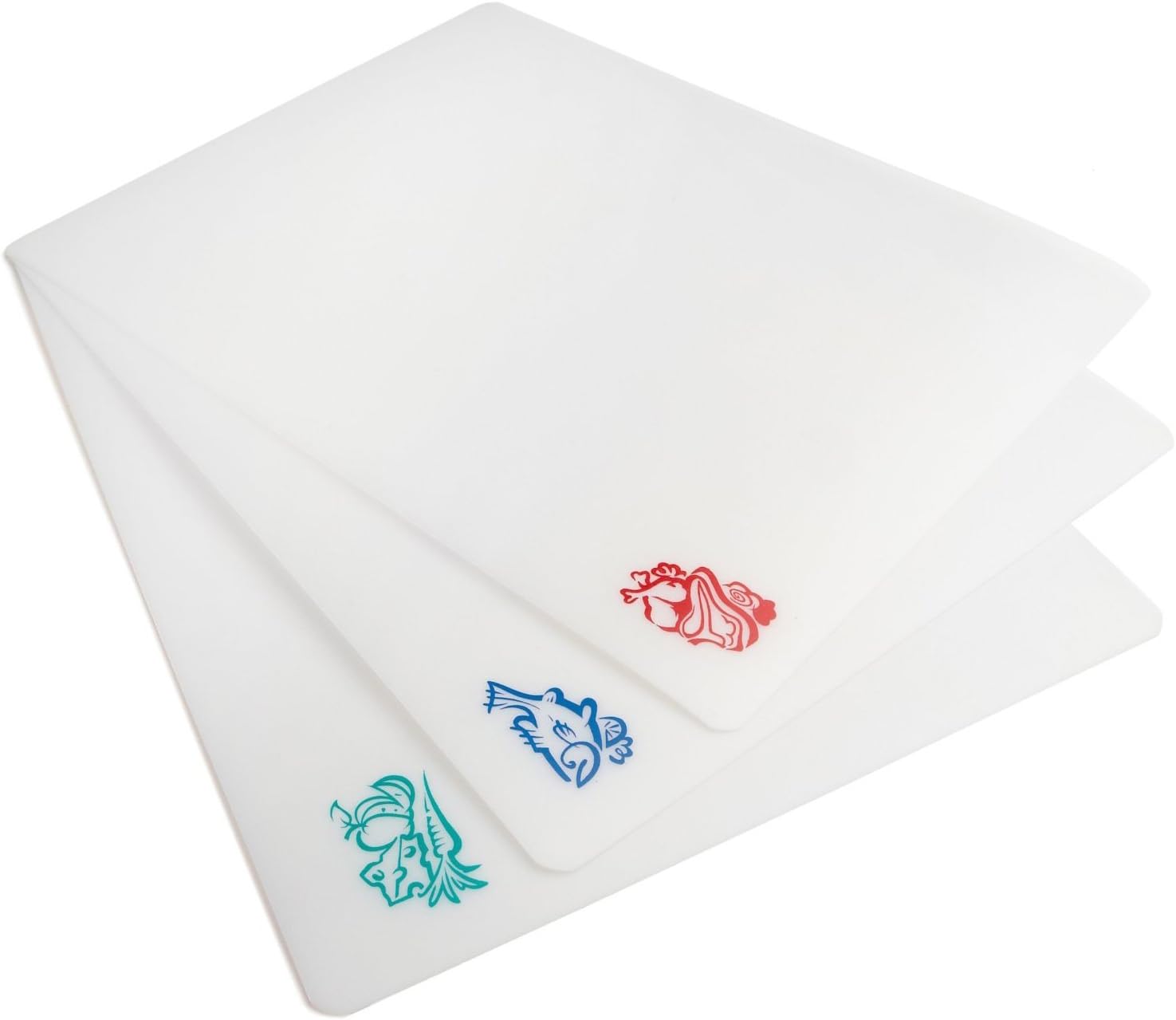 Norpro Icon Cut N Slice Flexible Cutting Boards, 11.5in/29cm x 15in/38cm, White, Set of 3 Norpro Icon Cut N Slice Flexible Cutting Boards, 11.5in/29cm x 15in/38cm, White, Set of 3