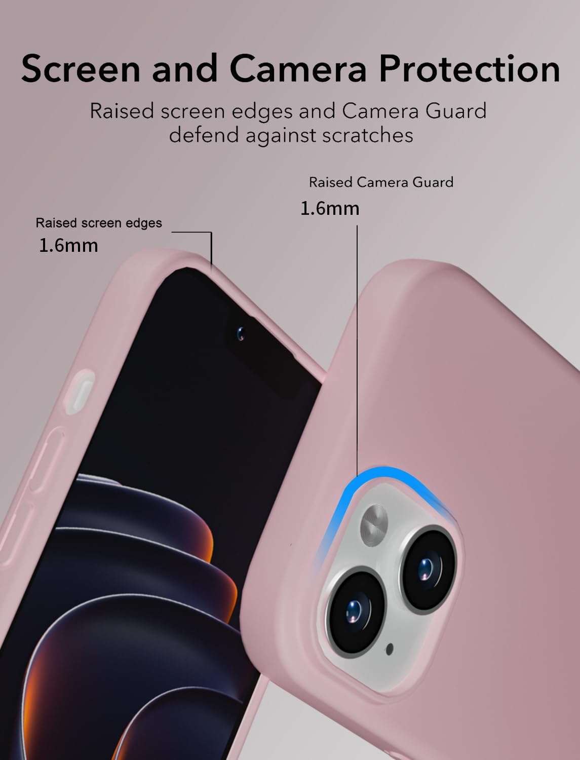 X-level Cover per iPhone 14, Custodia Protezione in Morbida
