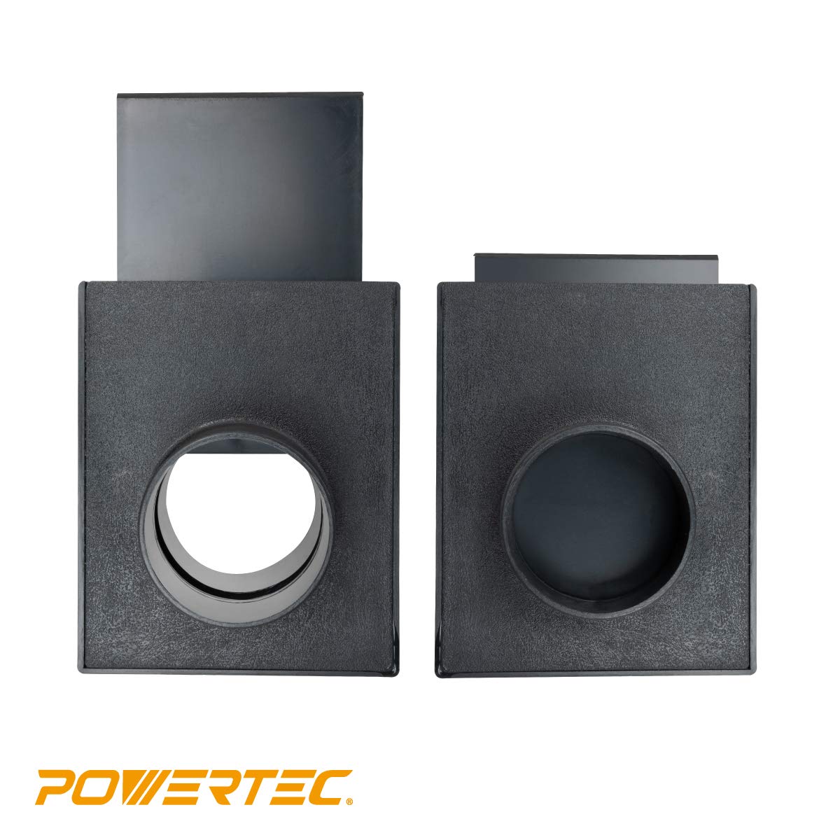 POWERTEC 70133-P6V 2-1/2-calowa brama do odpylacza, armatura zbierająca kurz, 6 szt