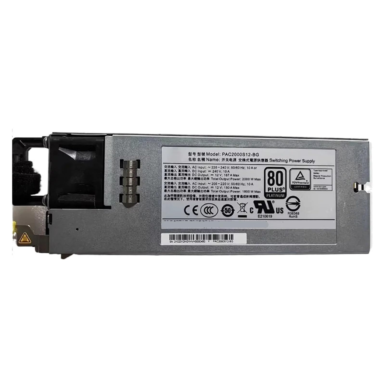 CLBSWYEJK 2000W Power Supply PAC2000S12-BG