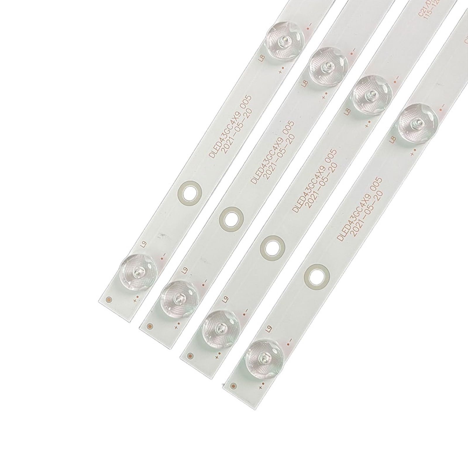 4 Uds. Tiras de LED for iluminación Trasera de TV de 823mm compatibles for Philips 43 Pulgadas GC43D09-ZC21FG-04 LED43GC 4X9 GC43D09-ZC23FG-01 43PFF5021 43PFF5011 T4312M
