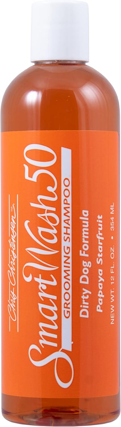 Chris Christensen SmartWash50 Papaya Starfruit Ultra Concentrated Dog Shampoo, Makes up to 50 Bottles, Groom Like a Professional,…