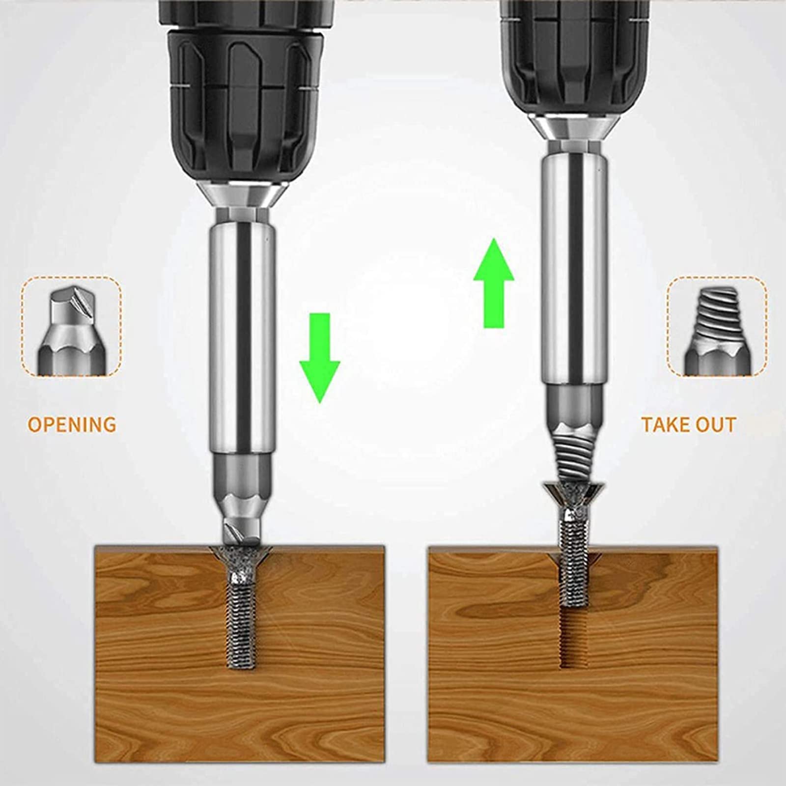 Set Di Punte Da Trapano Per Estrattore Di Viti Danneggiate Da 6 - Foto 10
