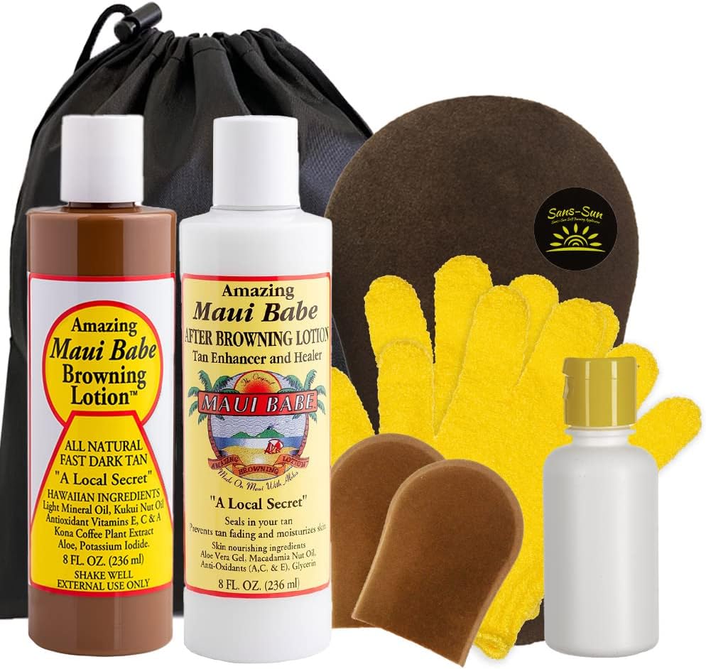 Maui Babe Browning Lotion 8oz & Maui Babe After Browning