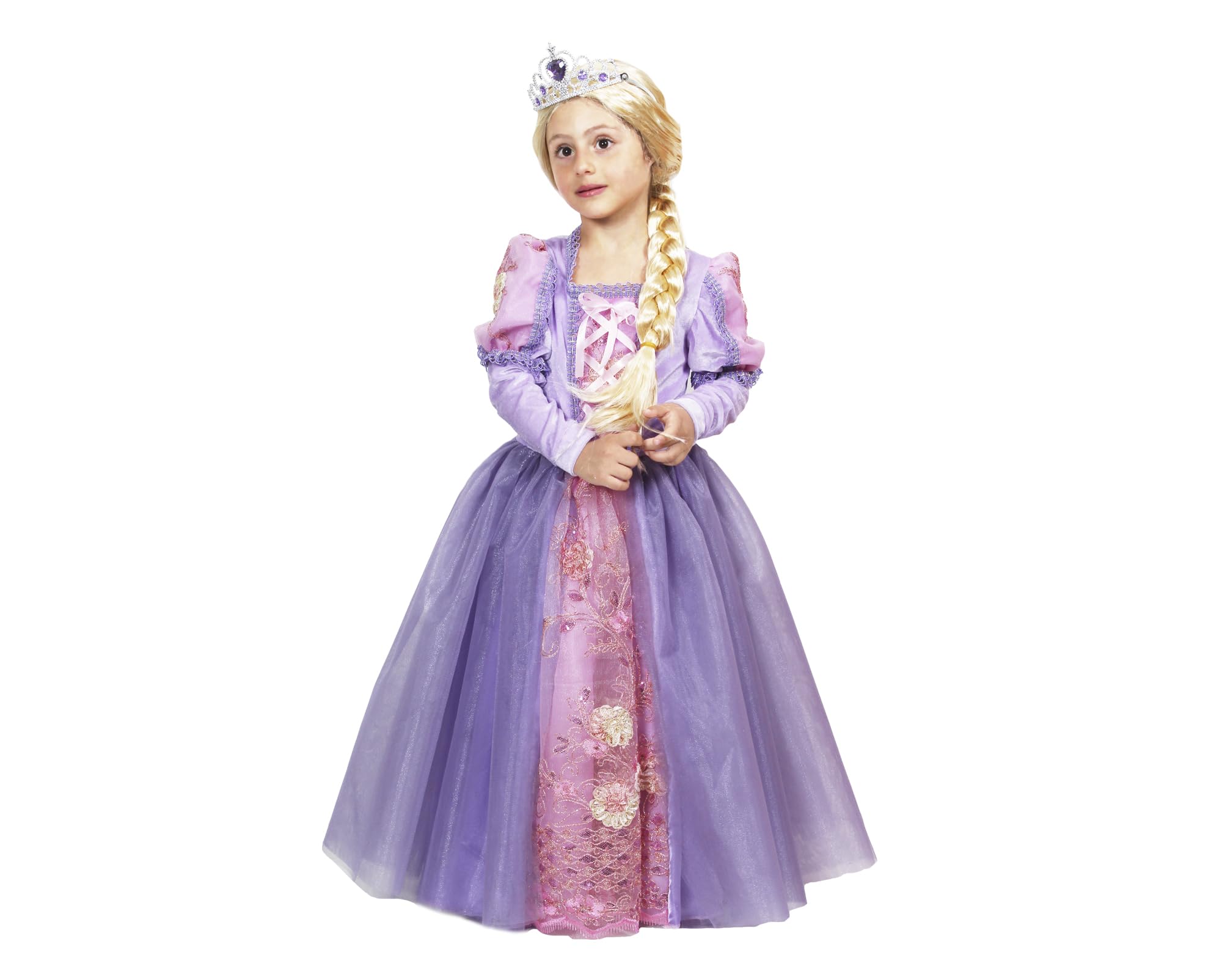 pegasus Costume Principessa Raperonzolo Vestito Carnevale Bambina
