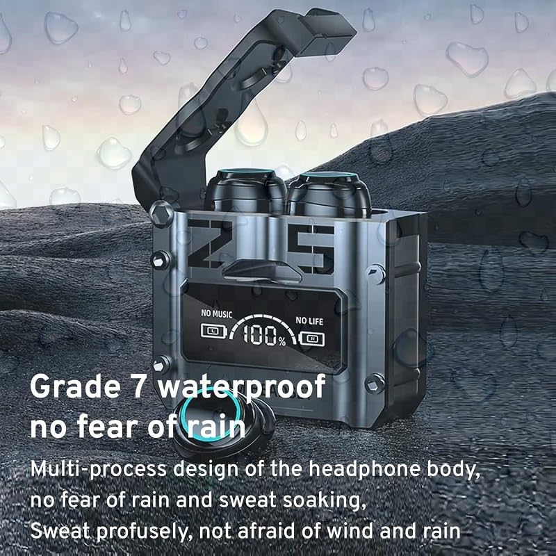 M25 Wireless Earbuds with LED Display, Touch Control, Noise Reduction, Waterproof, Stereo in-Ear Headphones - Image 7