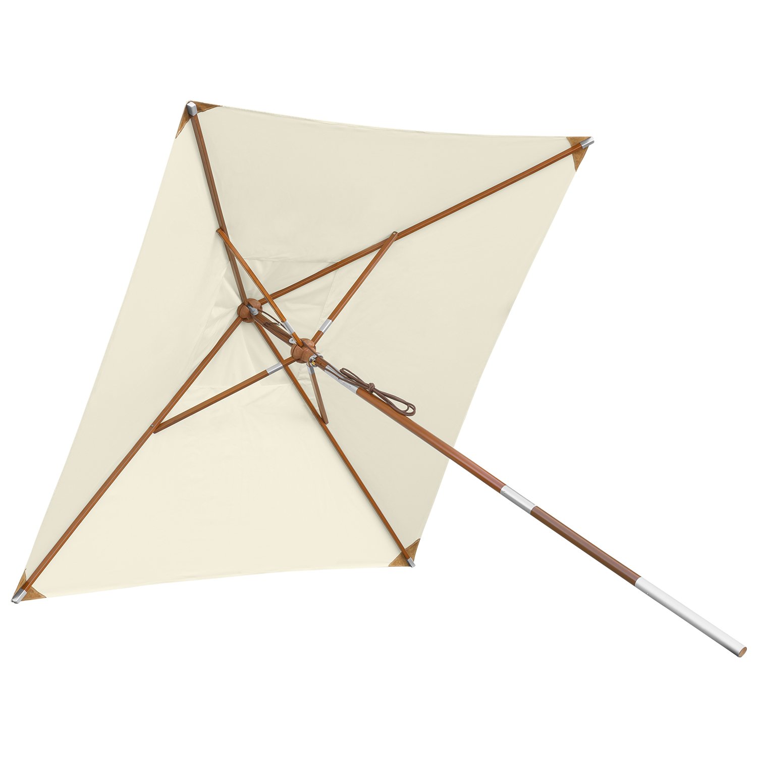 anndora Sonnenschirm Knicker 2 x 2 m eckig Gartenschirm mit Knickgelenk wasserabweisend - Farbwahl