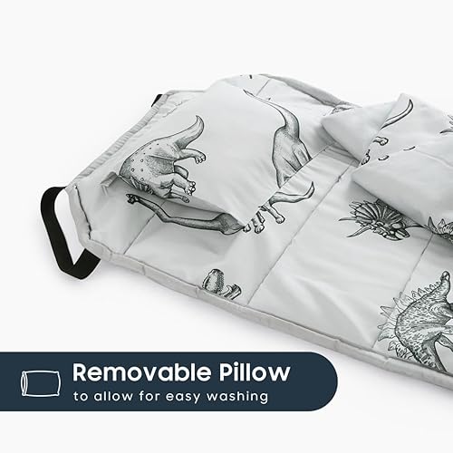 Miniatura 10 de Wake In Cloud - Tapete para siesta con almohada para niños y niñas, apto para cuna de dormir preescolar con correas elásticas en las esquinas,