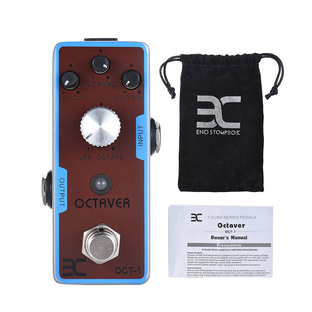 EX OCT-1 OCTAVE Pédale d'effet pour guitare Mini Octave True Bypass Full Metal Shell