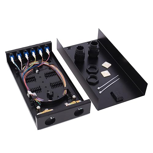 VFLTOOL LC-SM 6 Duplex Box Cables 12 Port Wall Mount Fiber Enclosure With Spool Singlemode OS1 Kit