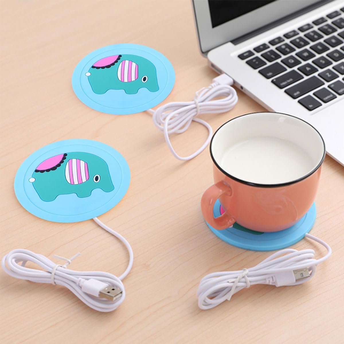 Scalda Tazza USB Scaldatazze USB Scaldatazze da Caffè Sottobicchiere Riscaldante Elettrico Scaldatazze Elettrico Scaldabevande Sottobicchiere Elettrico per Caffè Cacao e Bevande Calde Blu