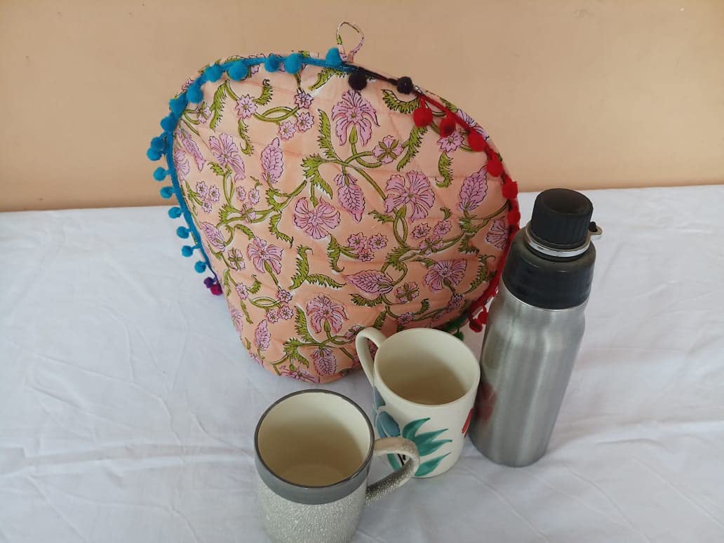 Mandala Tea Cozy - Handmade Cotton Tea Kettle Cover -20