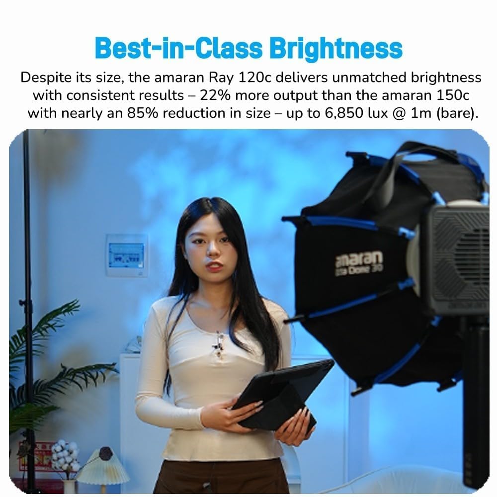 Amazon | amaran Ray 120c RGB LEDビデオライト 120W 定常光ライト