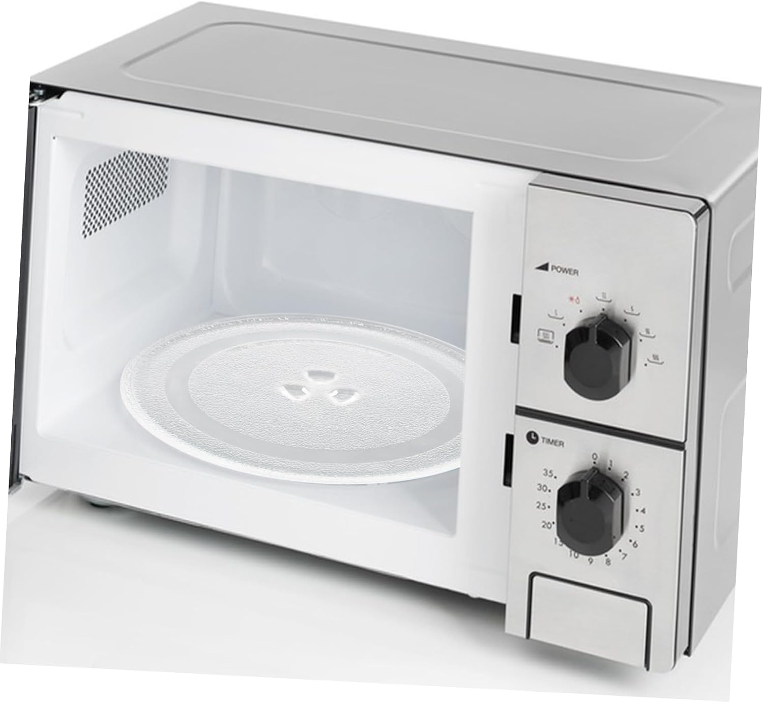Microwave Glass Turntable Plate Replacement for Home Use Microwave Tray and Easy to Clean Glass Turntable for Efficient Heating