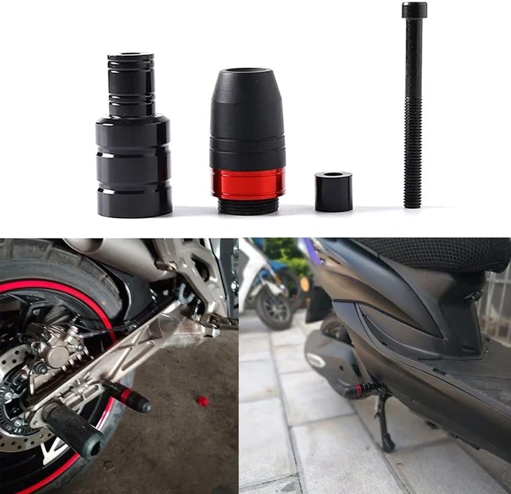 Tamponi Paratelaio Moto per Yamaha WR 125 R (09-2017), Moto Corpo Anti-Caduta Palla Protezione Anticaduta Accessori Modifica Sicurezza,E Black