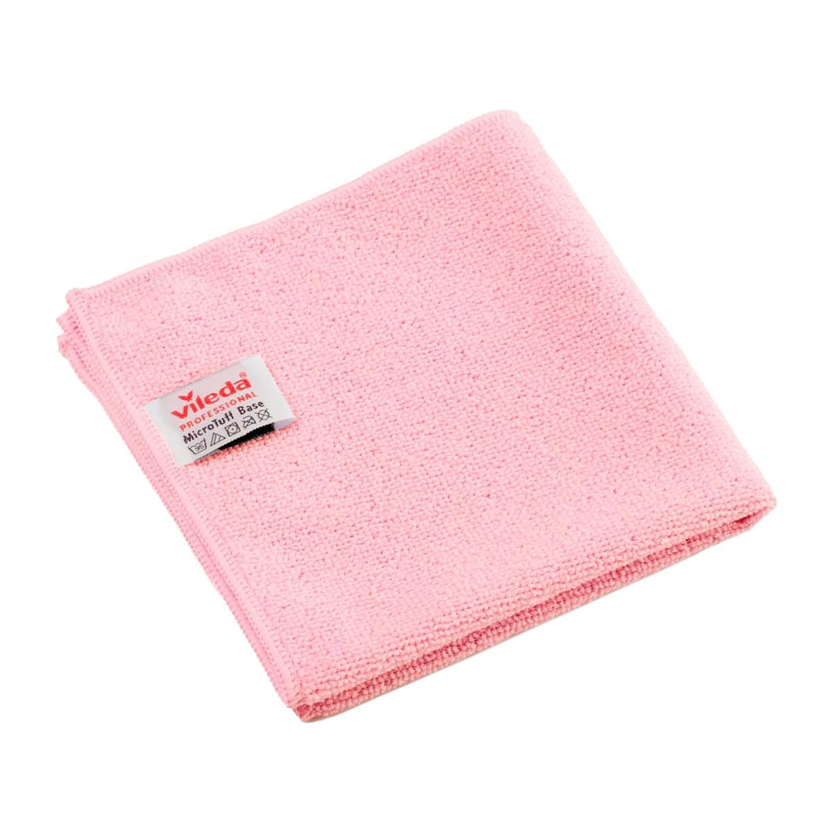 Vileda 145842 - Pack de 5 bayetas Microtuff Base Rojo, Caja 20 Unidad