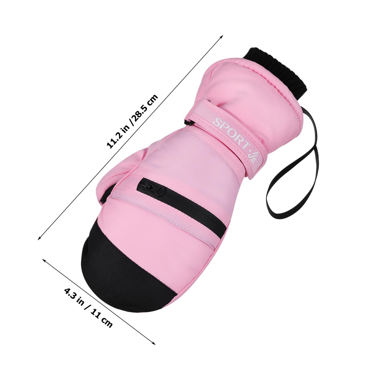 Toddmomy Guantes de Invierno Impermeables para Mujer y Hombre Térmicos y Resistentes al Agua con Pantalla Táctil para Senderismo Esquí y Paseos Talla S Color Rosa