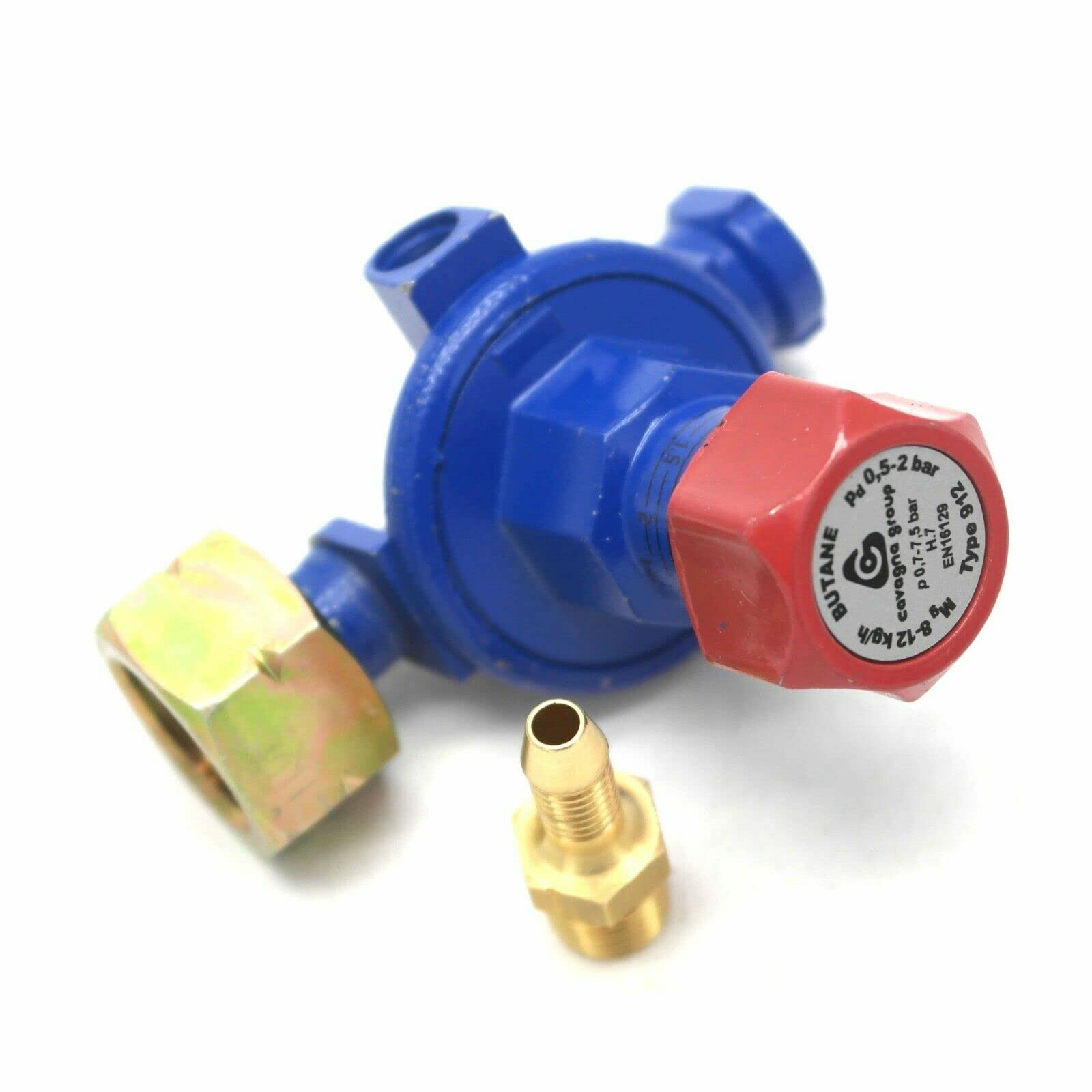 Cavagna 0.5-2Bar Adjustable Butane Gas Regulator 8-12Kgh Size 0.5