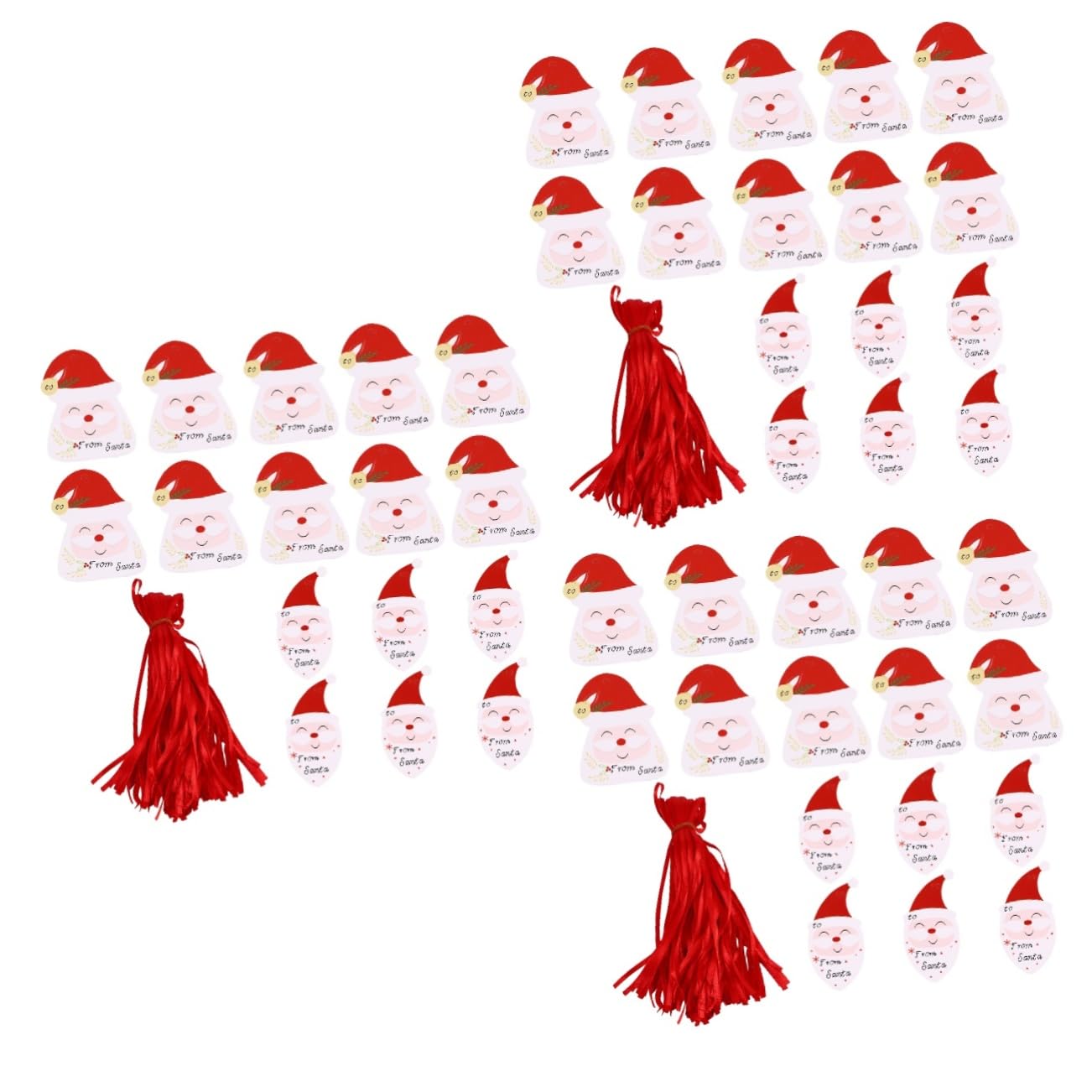 Mobestech 3 Set Di Etichette Di Carta Eleganti E Uniche Per Natale Per Confezioni Per Feste Di Natale 100 Pezzi * 3