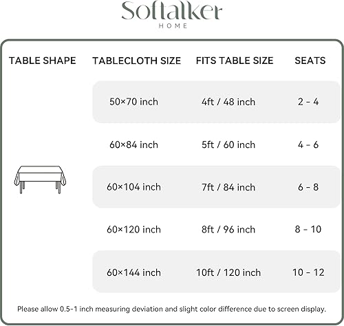 Miniatura 6 de Softalker Mantel rectangular de jacquard, diseño de remolino, impermeable, resistente a las manchas, sin arrugas, peso pesado, para cenas, fiestas,