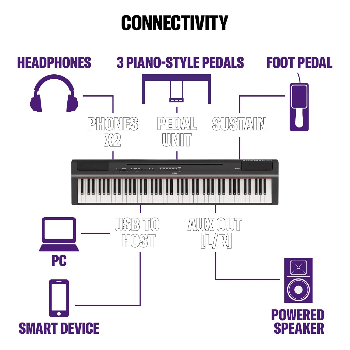 Yamaha P125 B Stage Piano Buy Online in EGYPT at desertcart