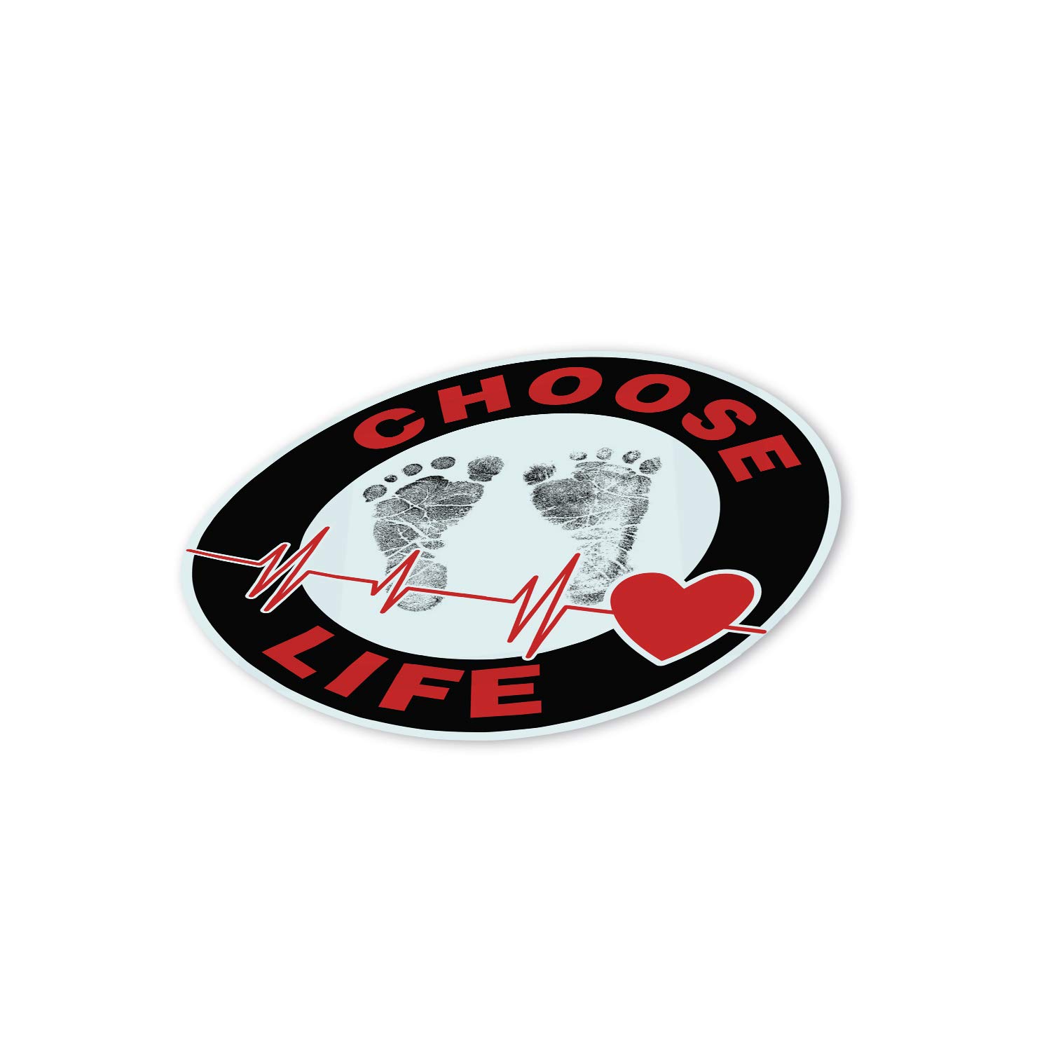 Port Life Sticker Pro Life Bumperstickers Amazon.com: Footprints Pro Life Bumper Sticker