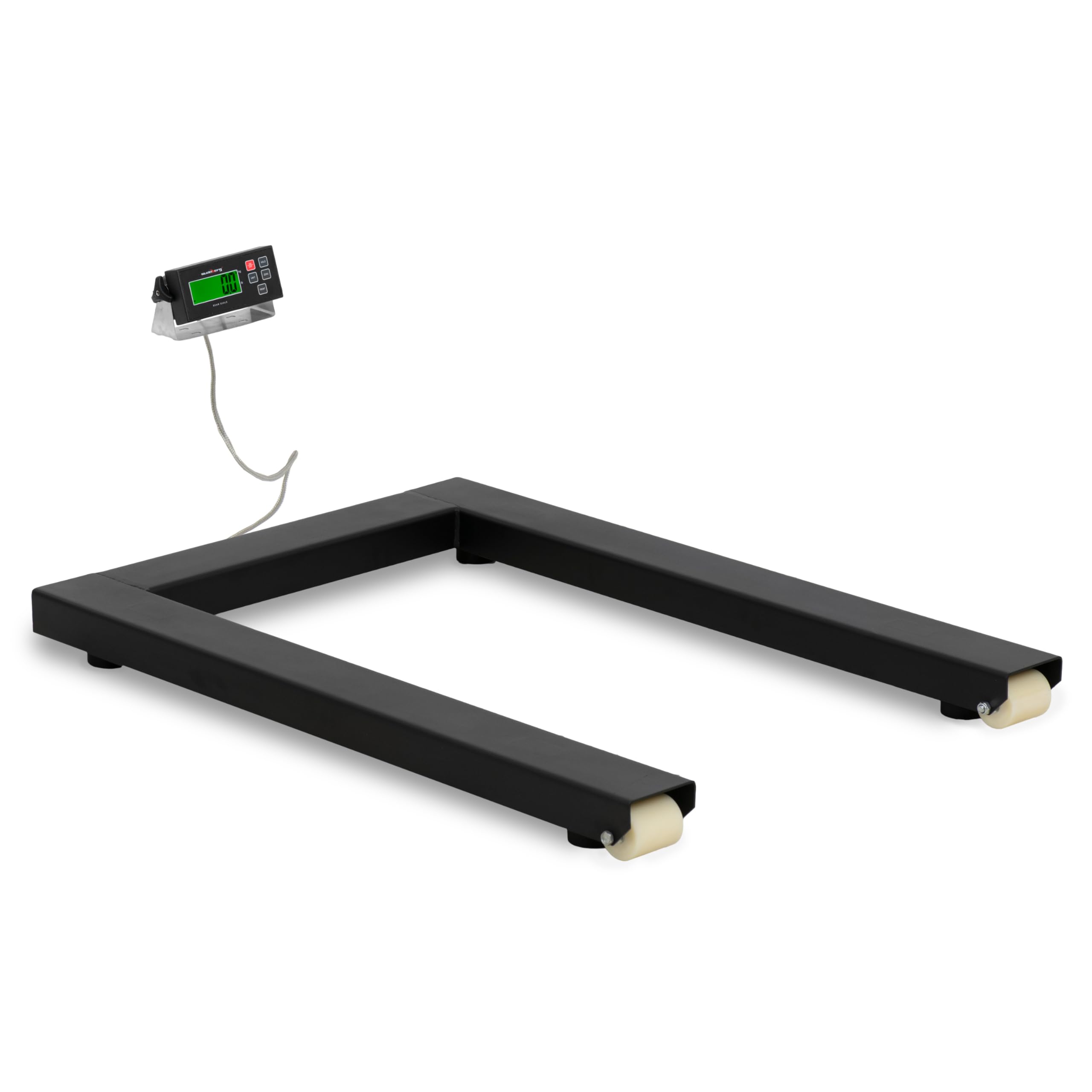 Steinberg Systems Báscula para Pallets 1500 kg / 0,5 kg LCD Superficie de Pesaje 127 x 84 cm Puerto RS232 Báscula de palés Balanza para palets Báscula de palés